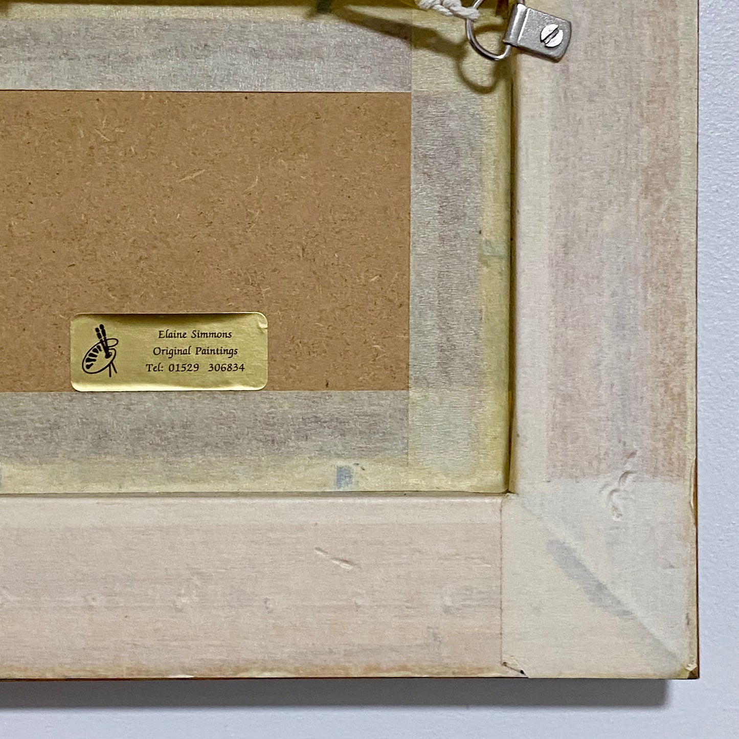 Vintage Rural Village & Horse Scene Original Painting Art Signed Elaine Simmons