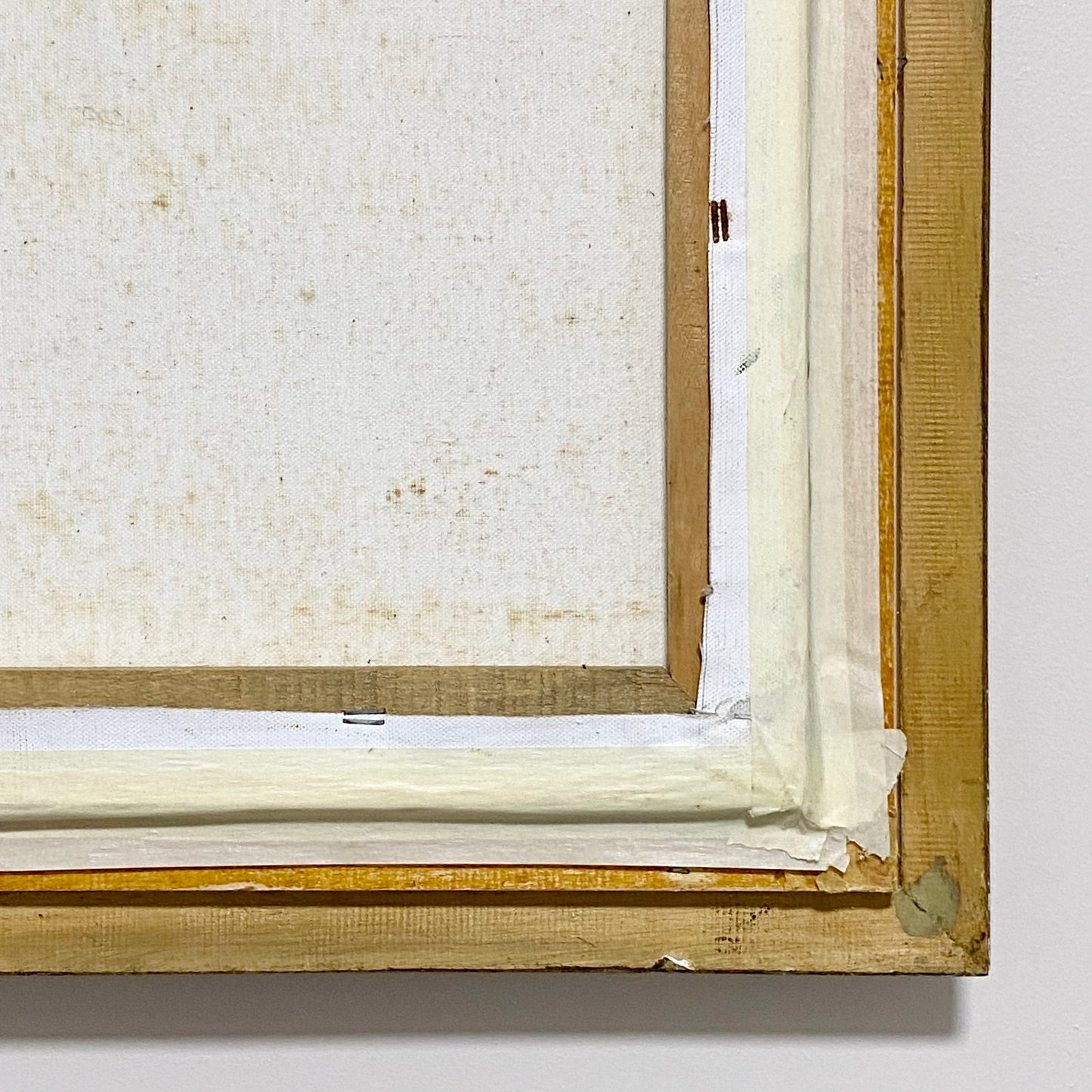 Vintage Oil On Canvas Painting Lake Bird Landscape Scene Signed Gold Framed Rare