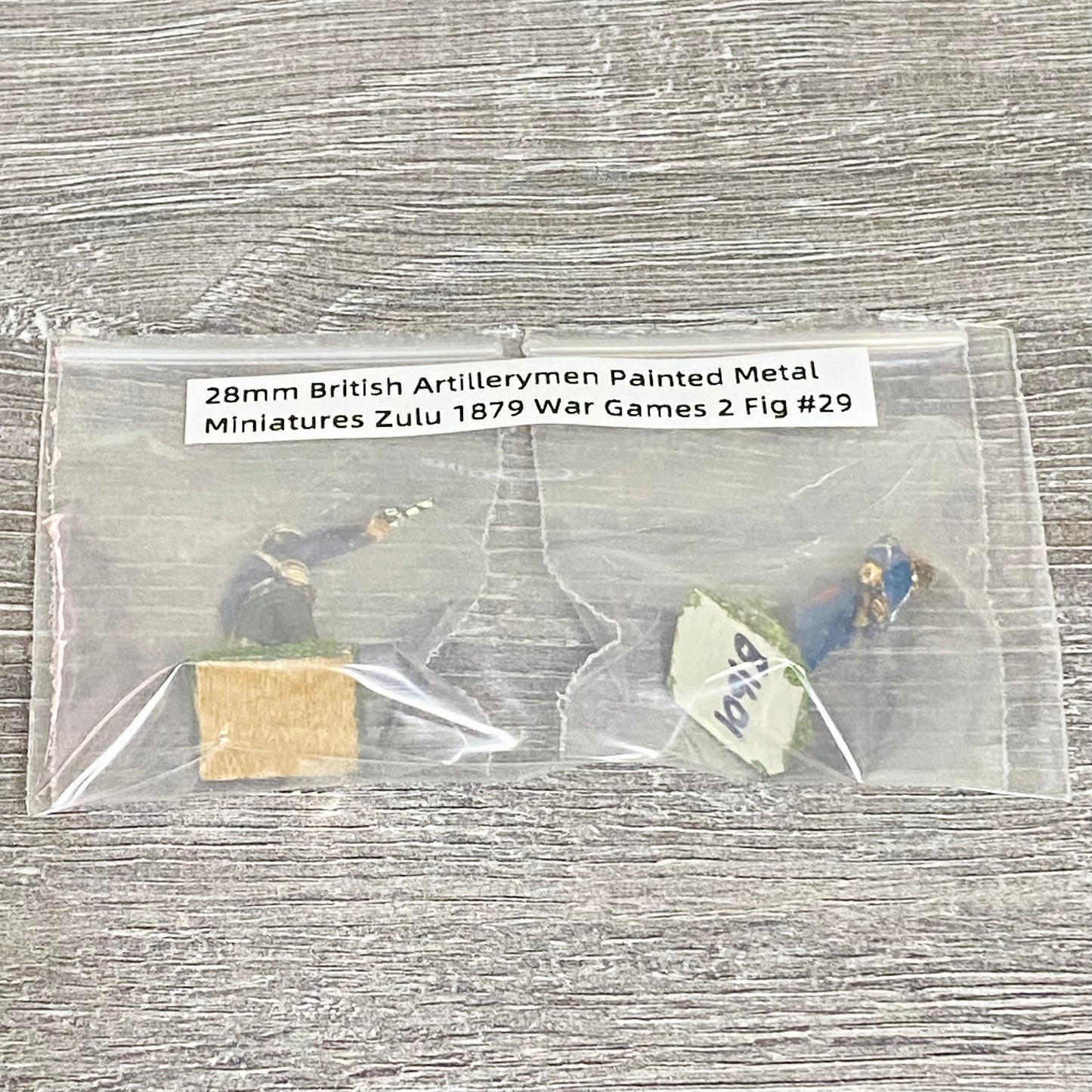 28mm British Artillerymen Painted Metal Miniatures Zulu 1879 War Games 2 Fig #29