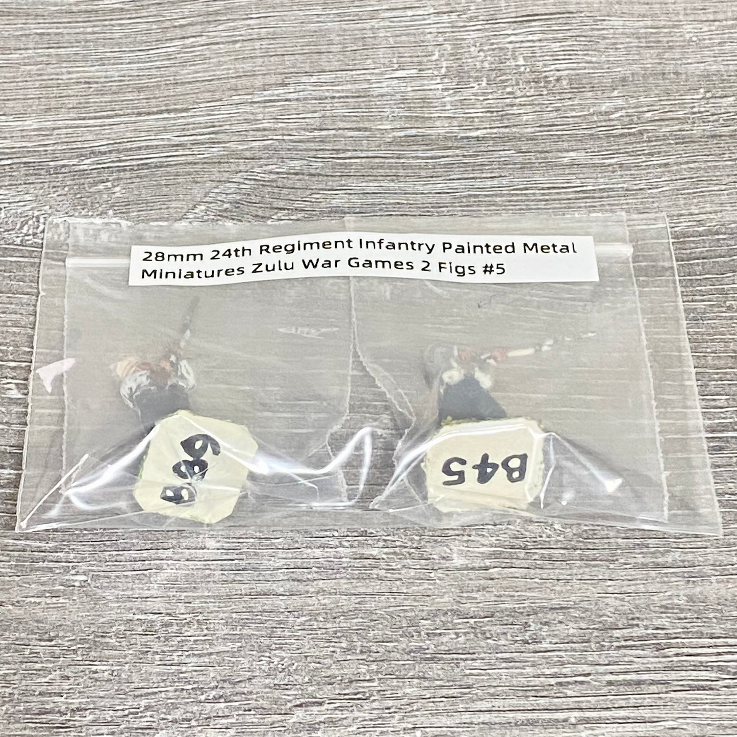 28mm 24th Regiment Infantry Painted Metal Miniatures Zulu War Games 2 Figs #5