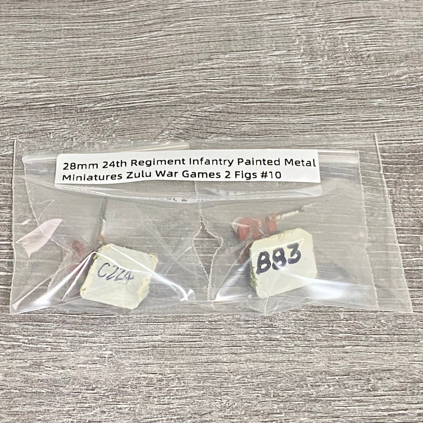 28mm 24th Regiment Infantry Painted Metal Miniatures Zulu War Games 2 Figs #10