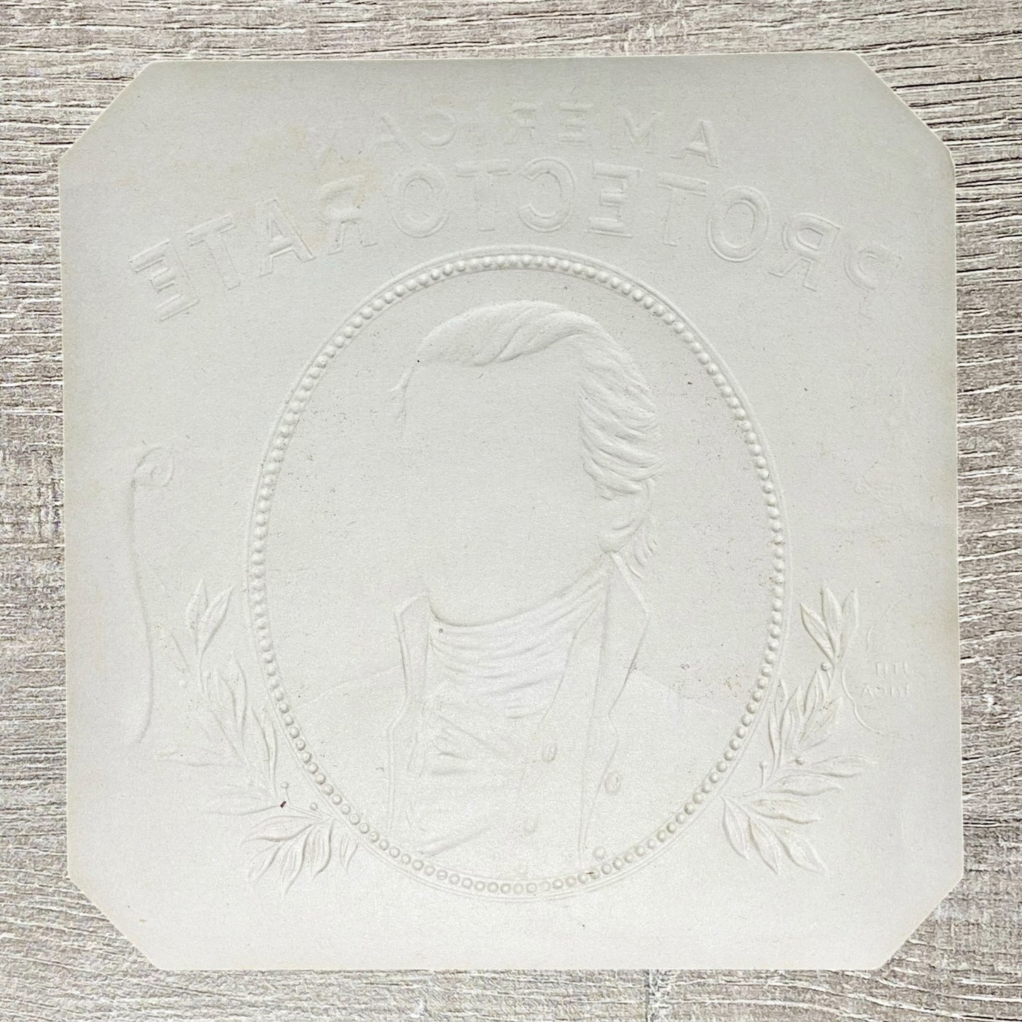 Vintage American Protectorate 5th President Of US James Monroe Cigar Box Label