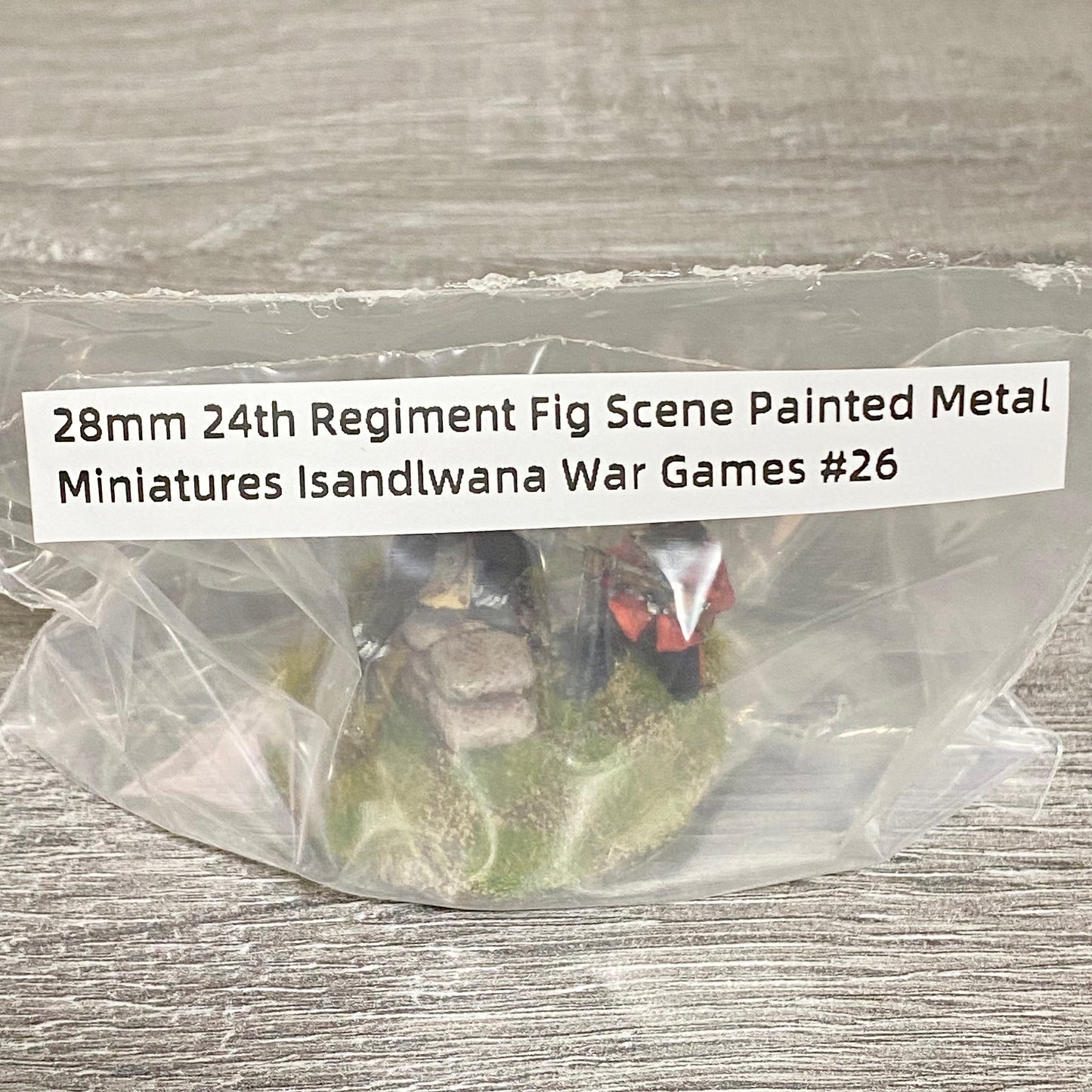 28mm 24th Regiment Fig Scene Painted Metal Miniatures Isandlwana War Games #26
