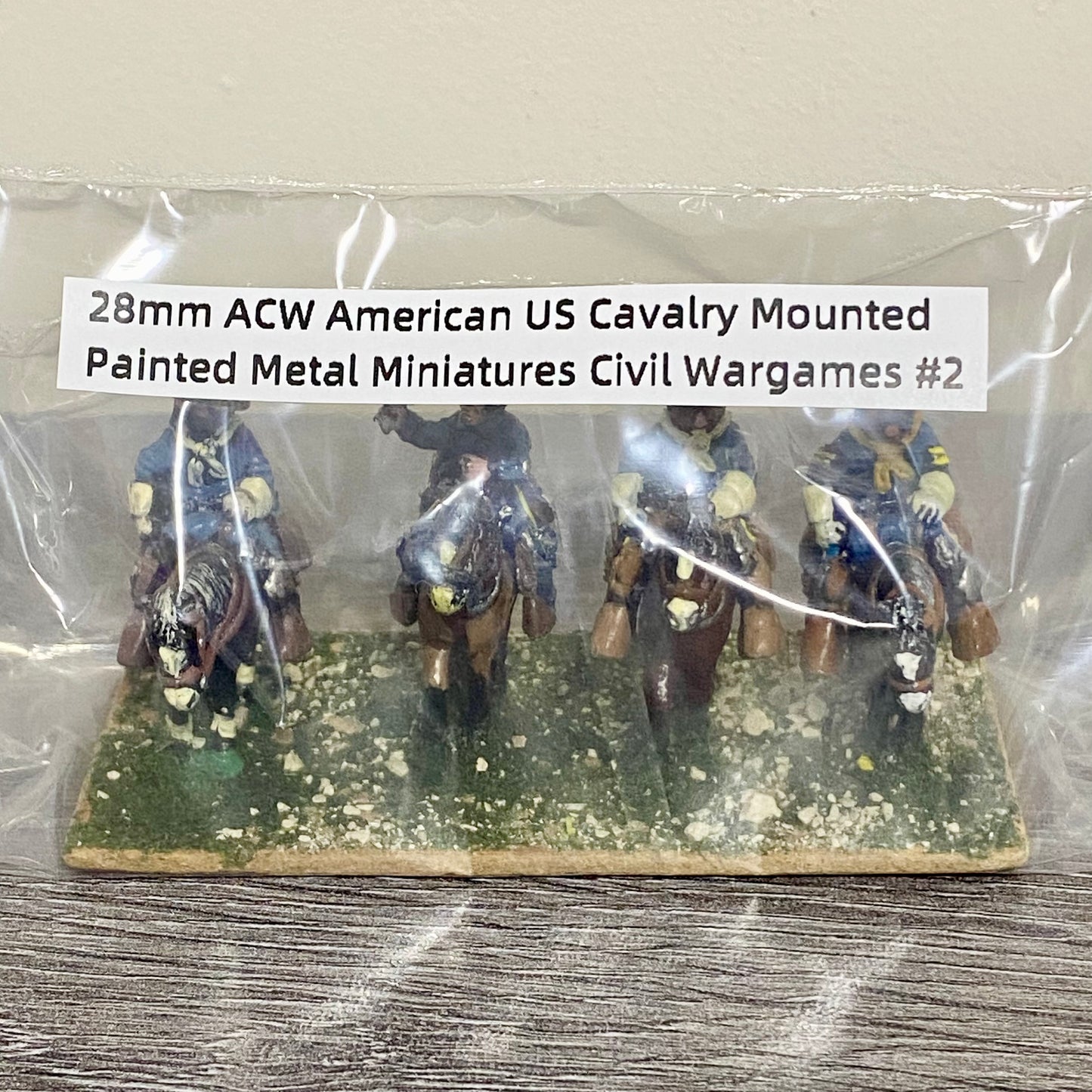 28mm ACW American US Cavalry Mounted Painted Metal Miniatures Civil Wargames #2