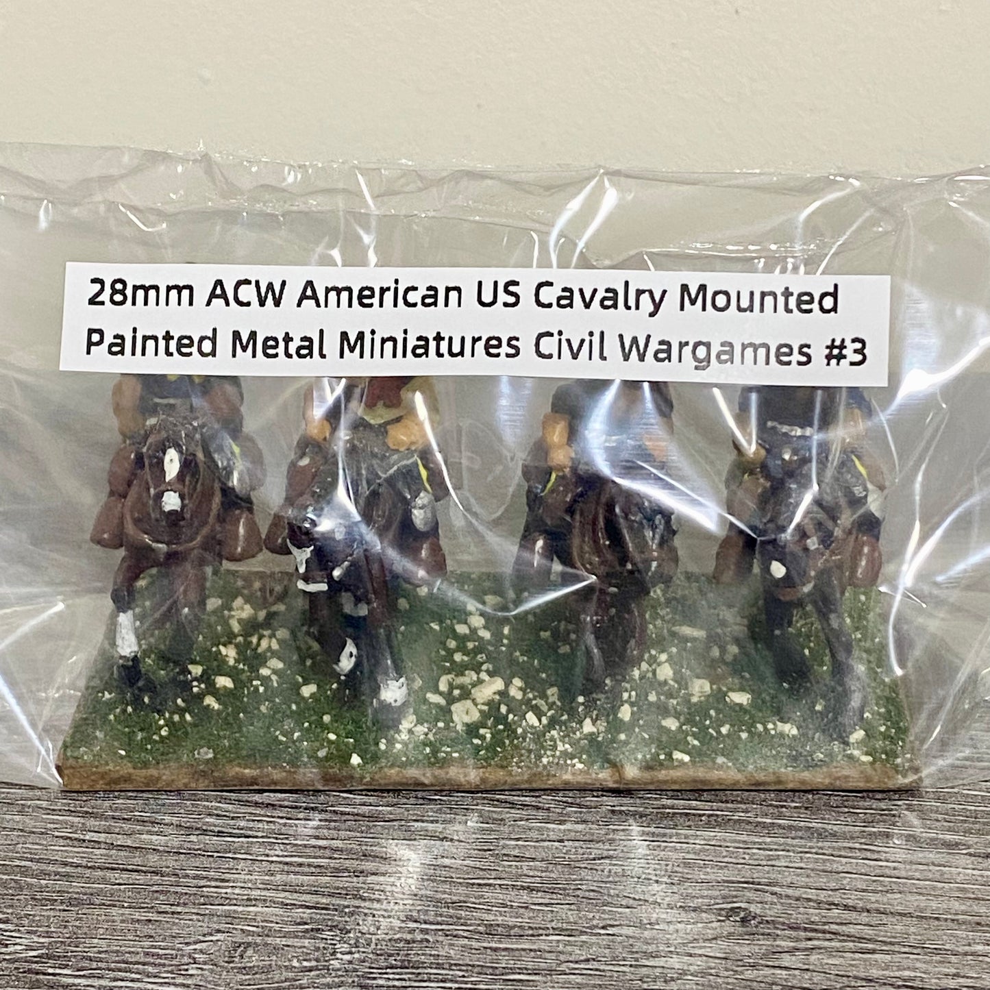 28mm ACW American US Cavalry Mounted Painted Metal Miniatures Civil Wargames #3
