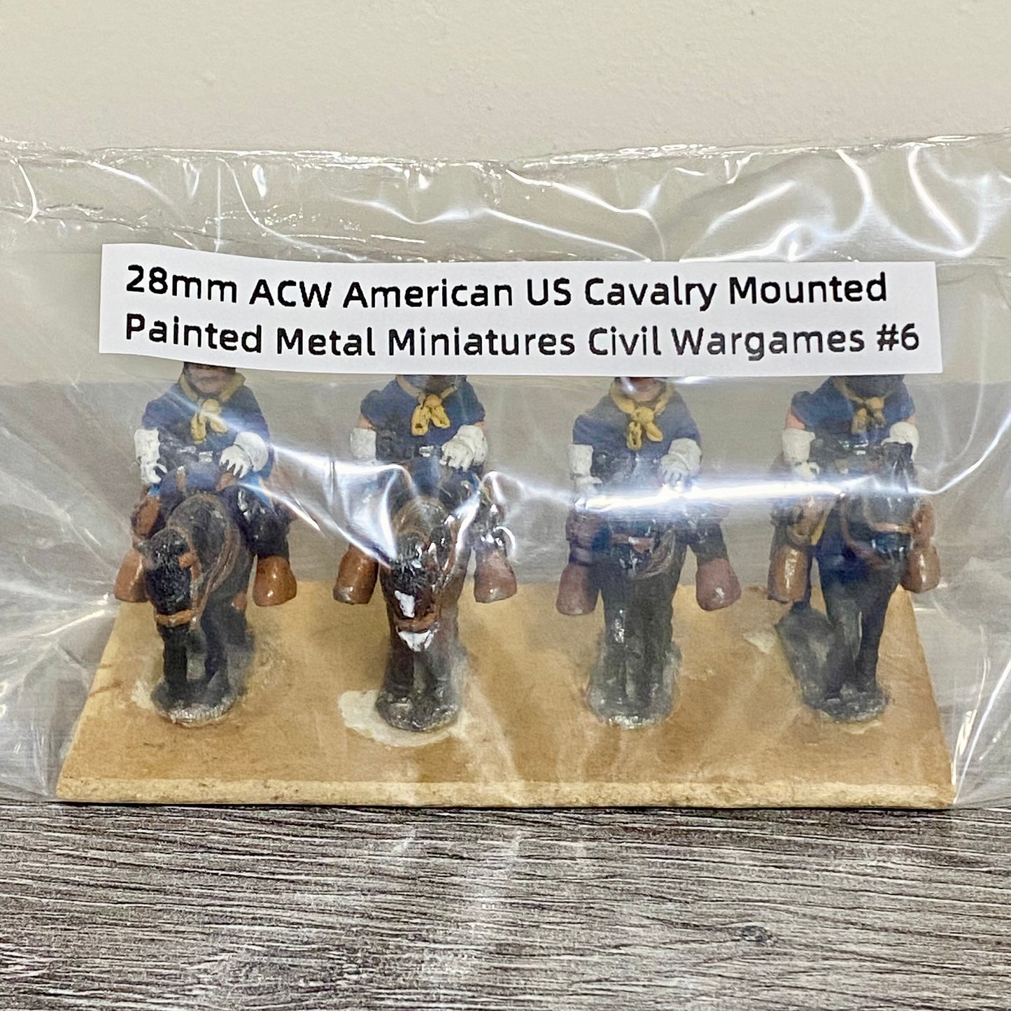 28mm ACW American US Cavalry Mounted Painted Metal Miniatures Civil Wargames #6