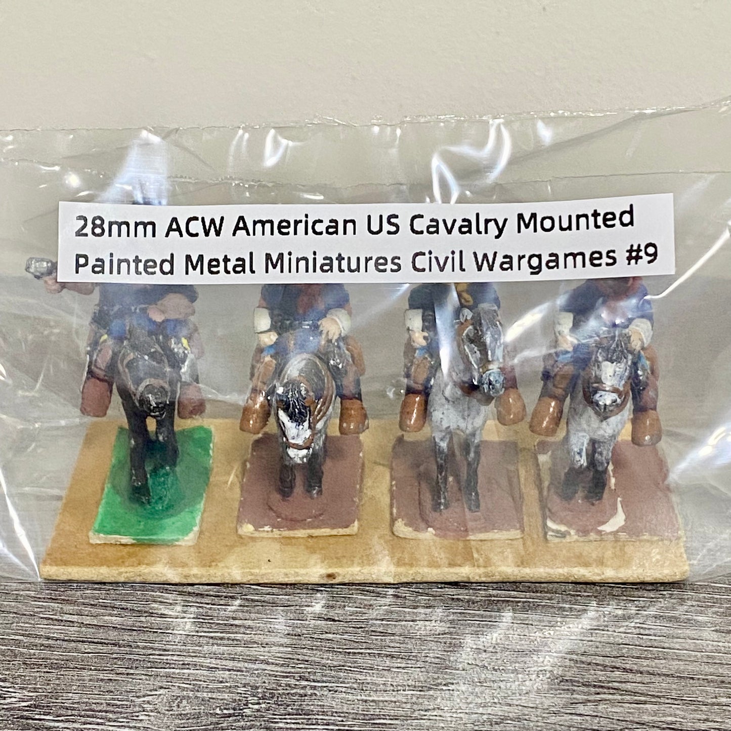 28mm ACW American US Cavalry Mounted Painted Metal Miniatures Civil Wargames #9