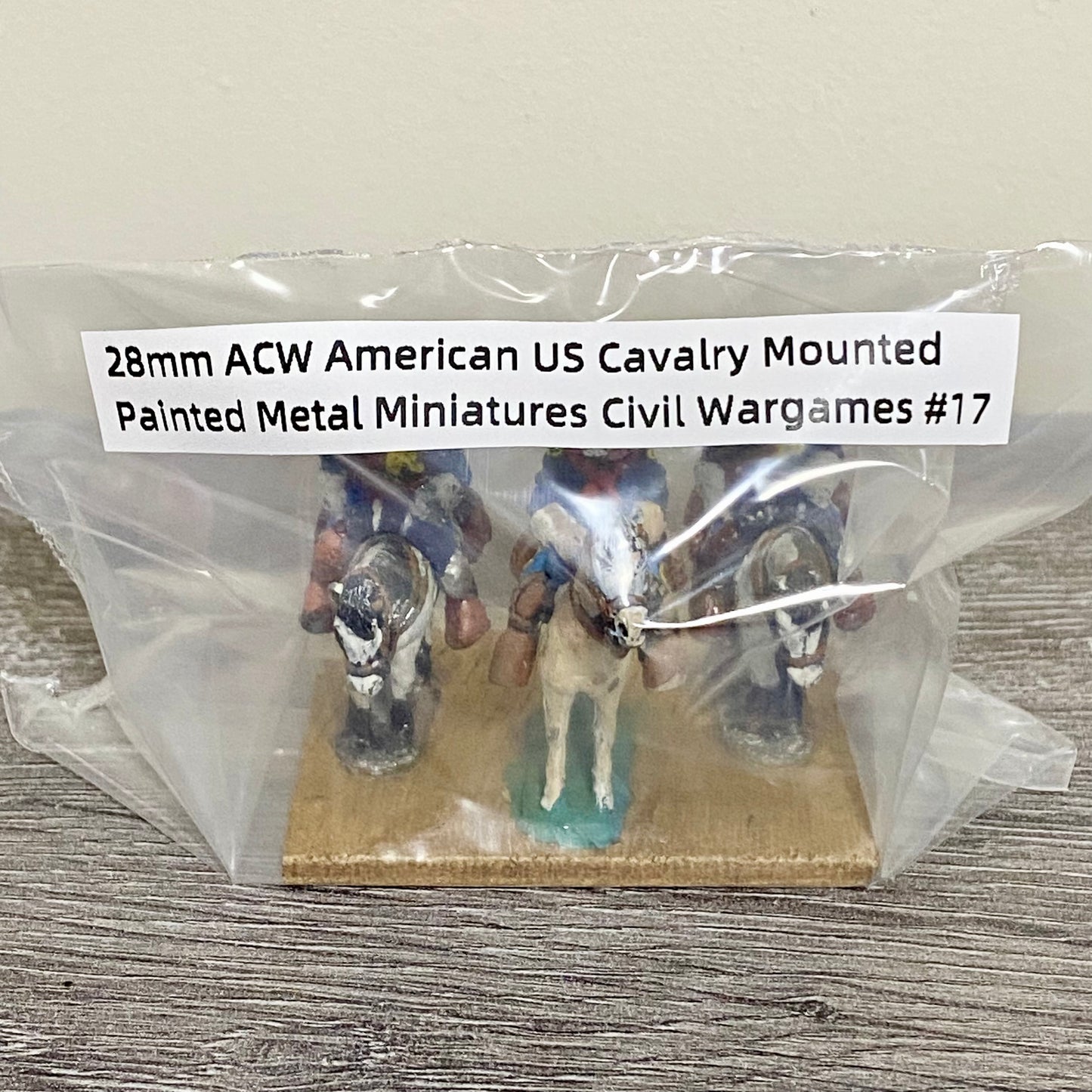 28mm ACW American US Cavalry Mounted Painted Metal Miniatures Civil Wargames #17
