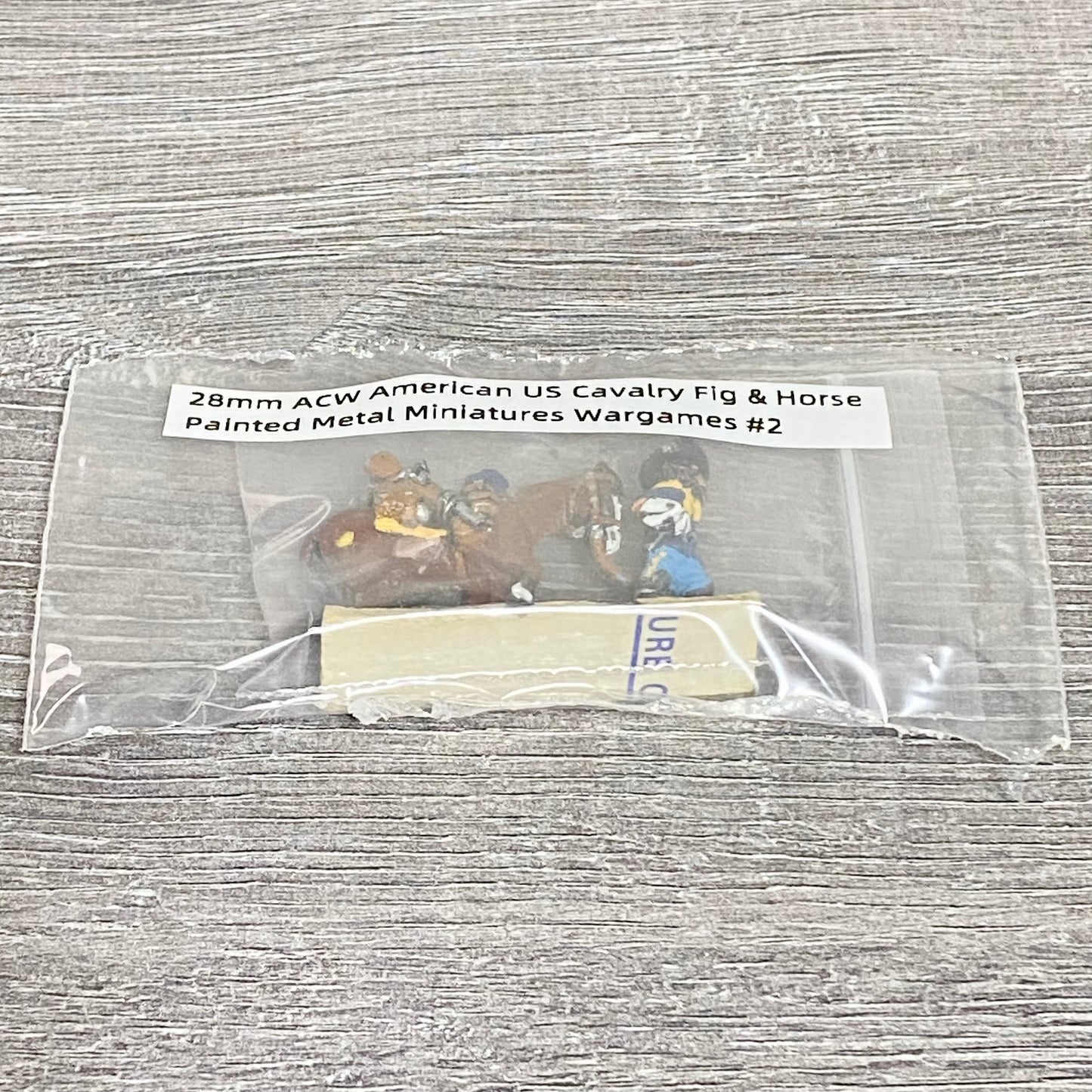 28mm ACW American US Cavalry Fig & Horse Painted Metal Miniatures Wargames #2