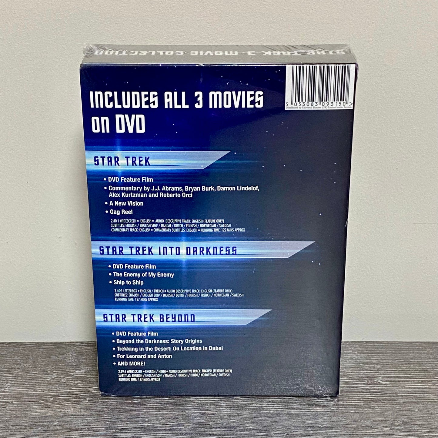 Star Trek / Star Trek Into Darkness / Star Trek Beyond 3 DVD 2016 Collection