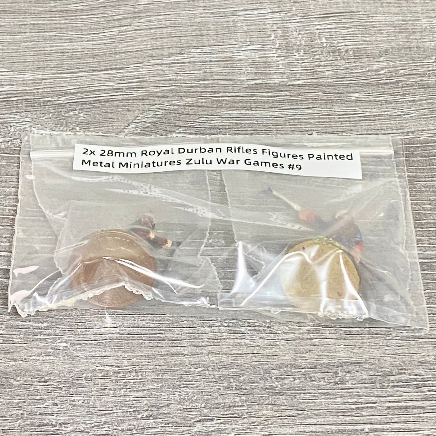 2x 28mm Royal Durban Rifles Figures Painted Metal Miniatures Zulu War Games #9