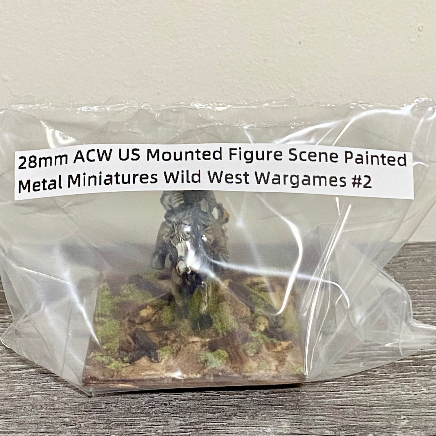 28mm ACW US Mounted Figure Scene Painted Metal Miniatures Wild West Wargames #2