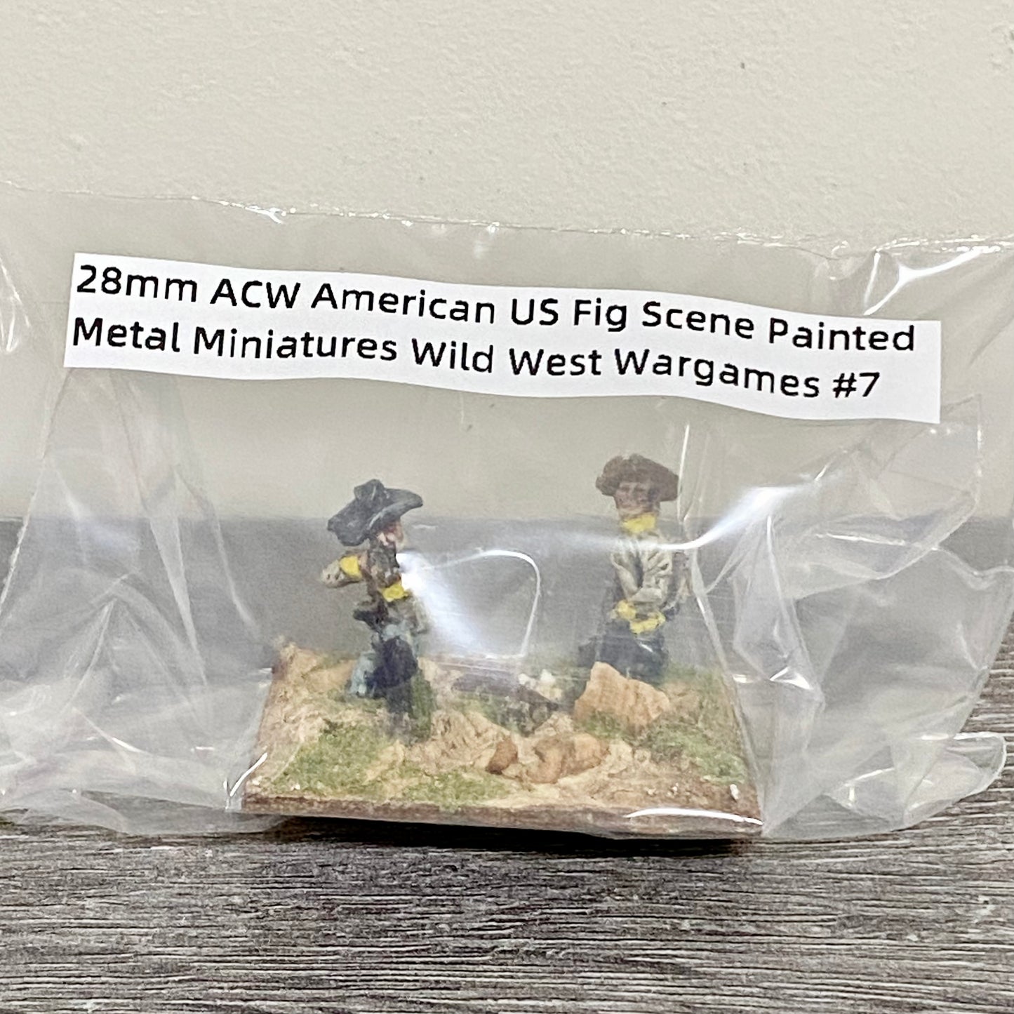 28mm ACW American US Fig Scene Painted Metal Miniatures Wild West Wargames #7