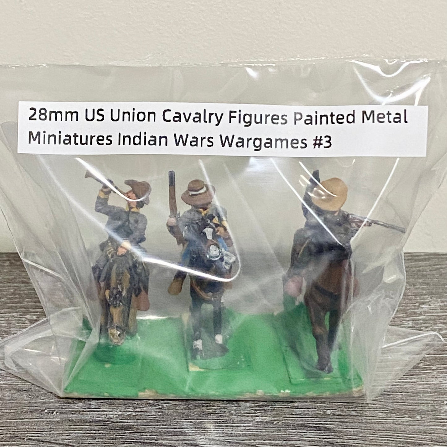 28mm US Union Cavalry Figures Painted Metal Miniatures Indian Wars Wargames #3