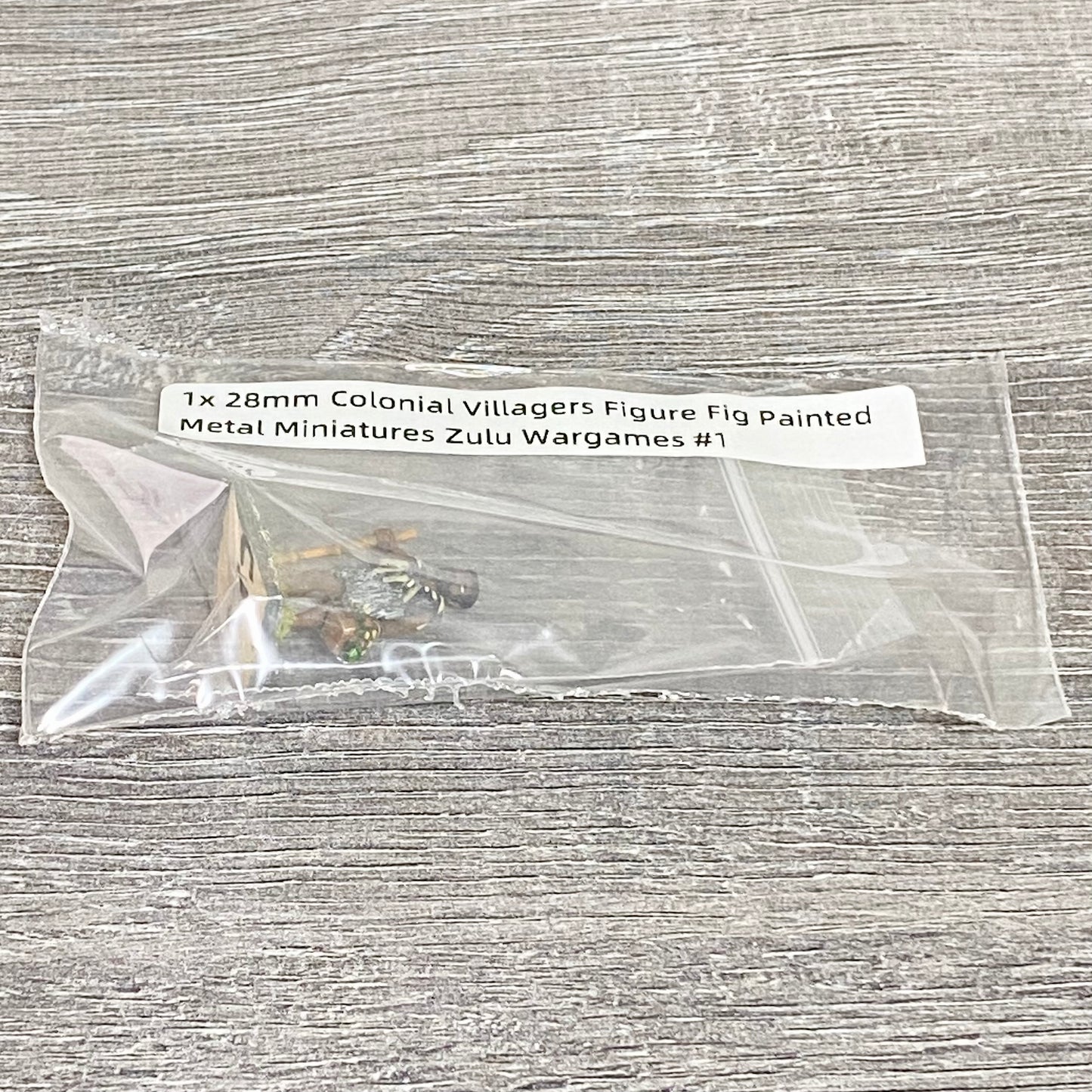 1x 28mm Colonial Villagers Figure Fig Painted Metal Miniatures Zulu Wargames #1