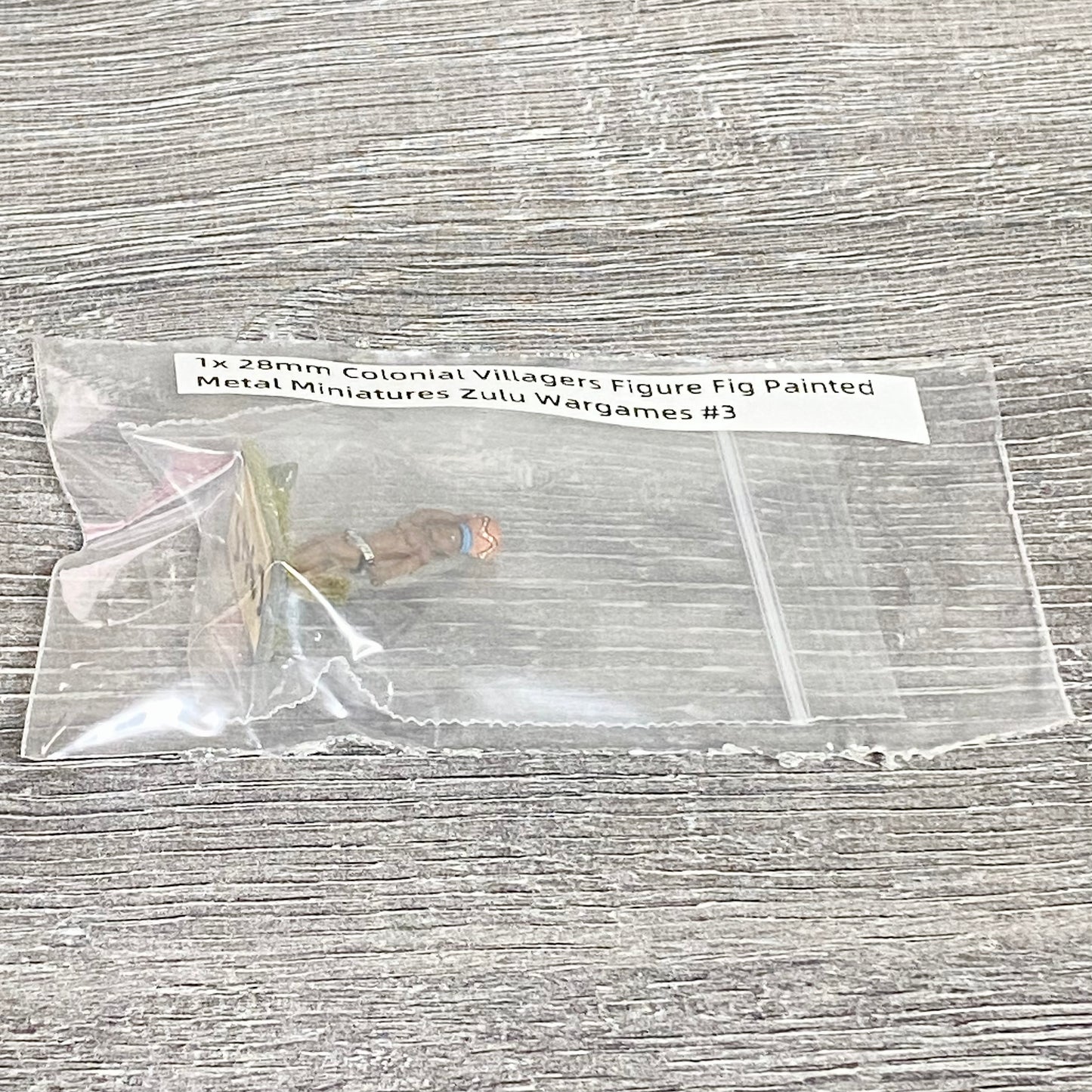 1x 28mm Colonial Villagers Figure Fig Painted Metal Miniatures Zulu Wargames #3