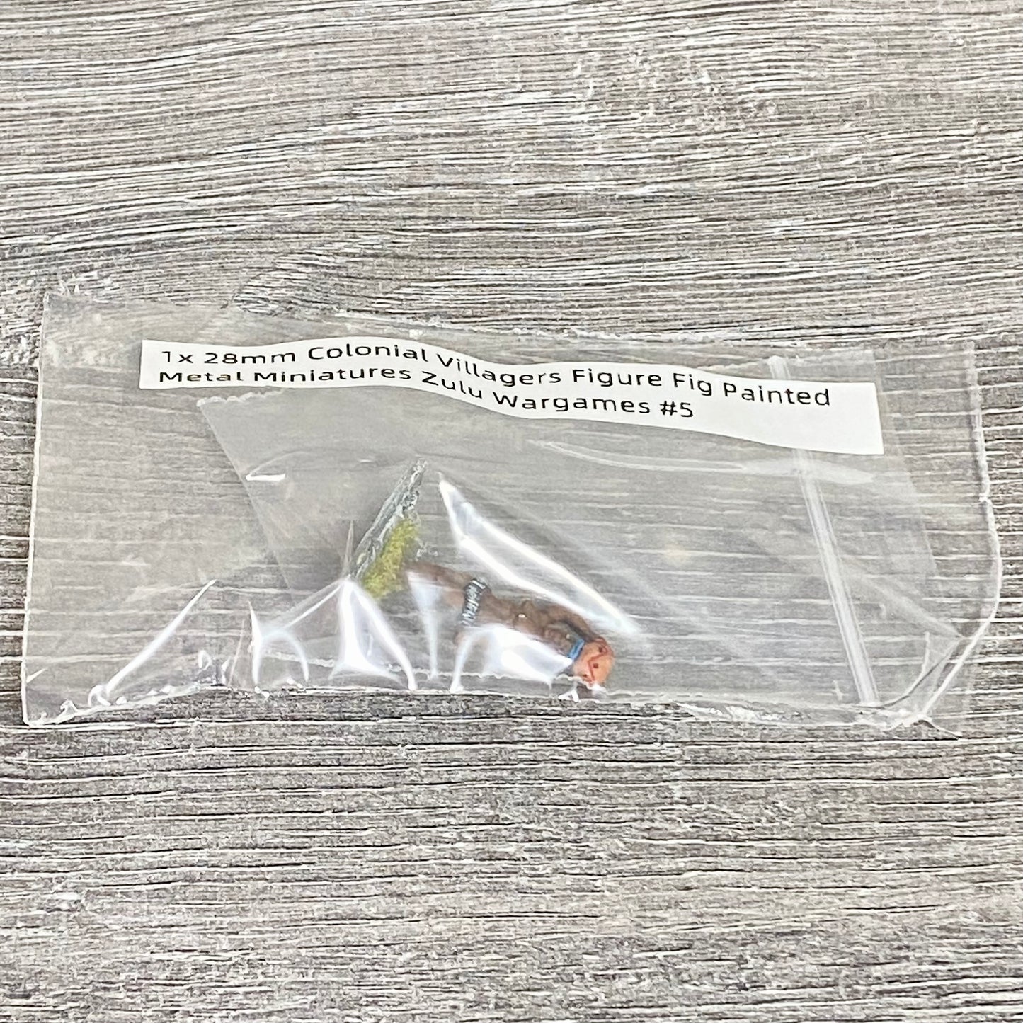 1x 28mm Colonial Villagers Figure Fig Painted Metal Miniatures Zulu Wargames #5