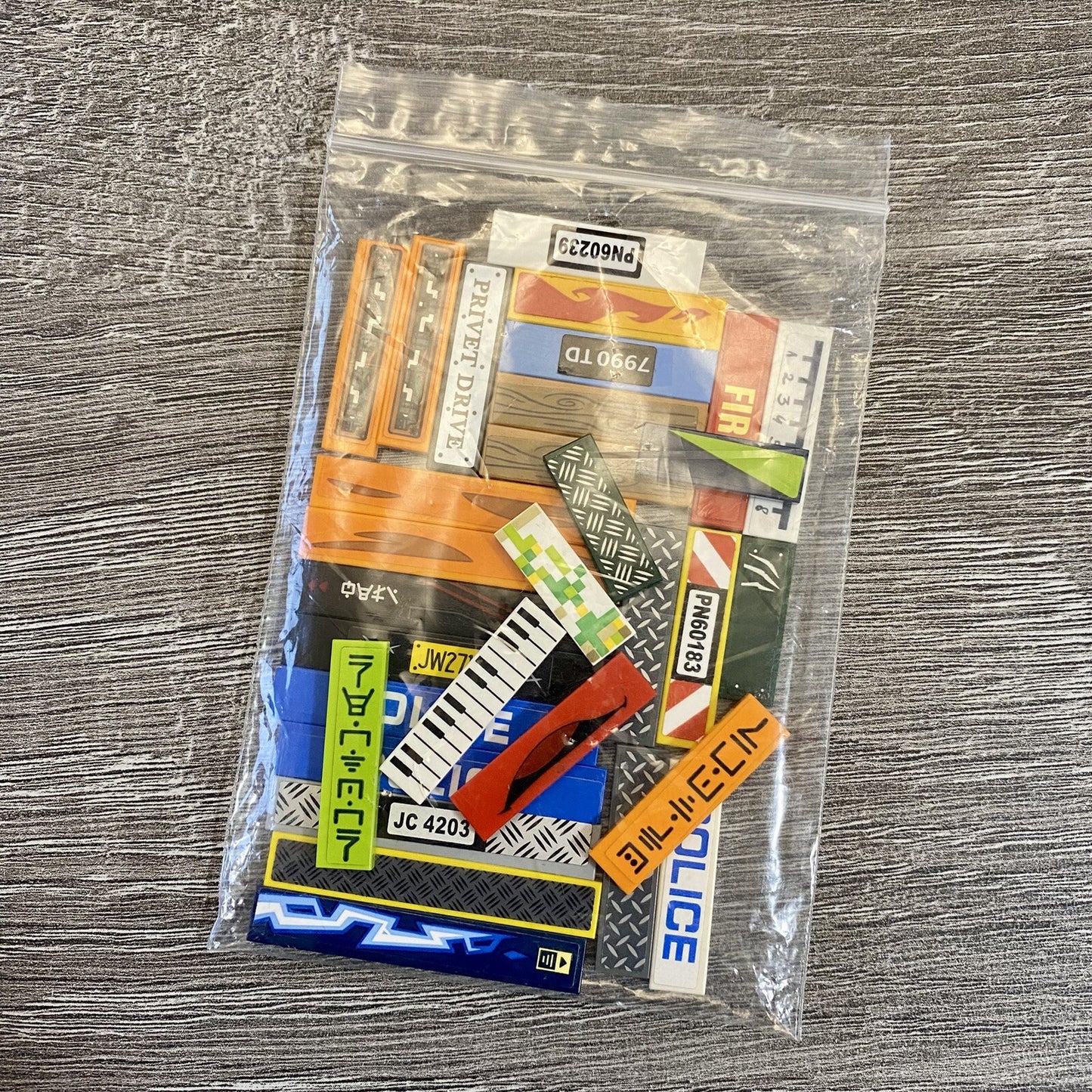 Lego Printed & Sticker 3x1 4x1 & 6x1 Tiles Various Themes Styles Colours Piano