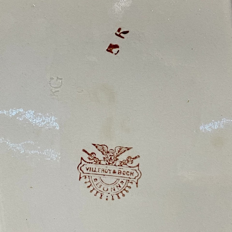 Vintage Villeroy & Boch Rectangular Butter Cheese Dish With Lid Art Deco Rare