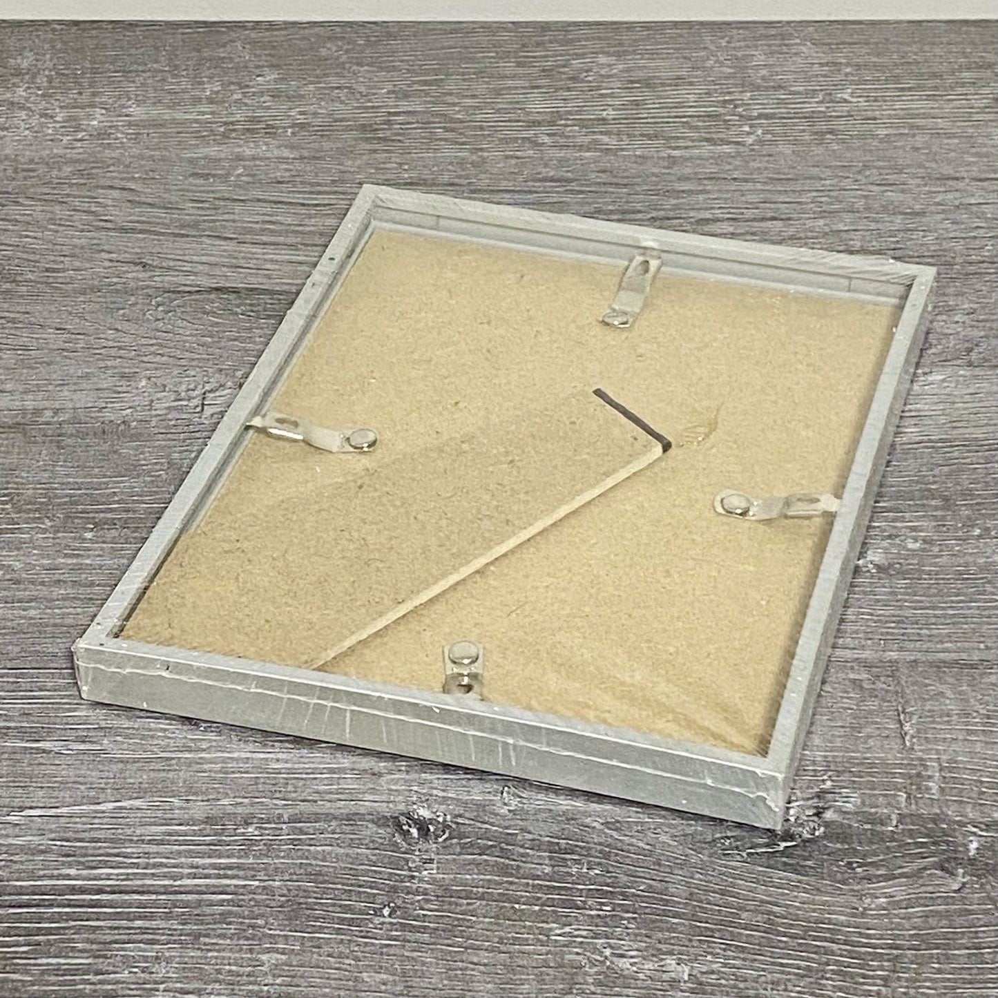 Silver Picture Photo Frame Landscape/Portrait Glass 8x6 Freestanding Hang Wilko