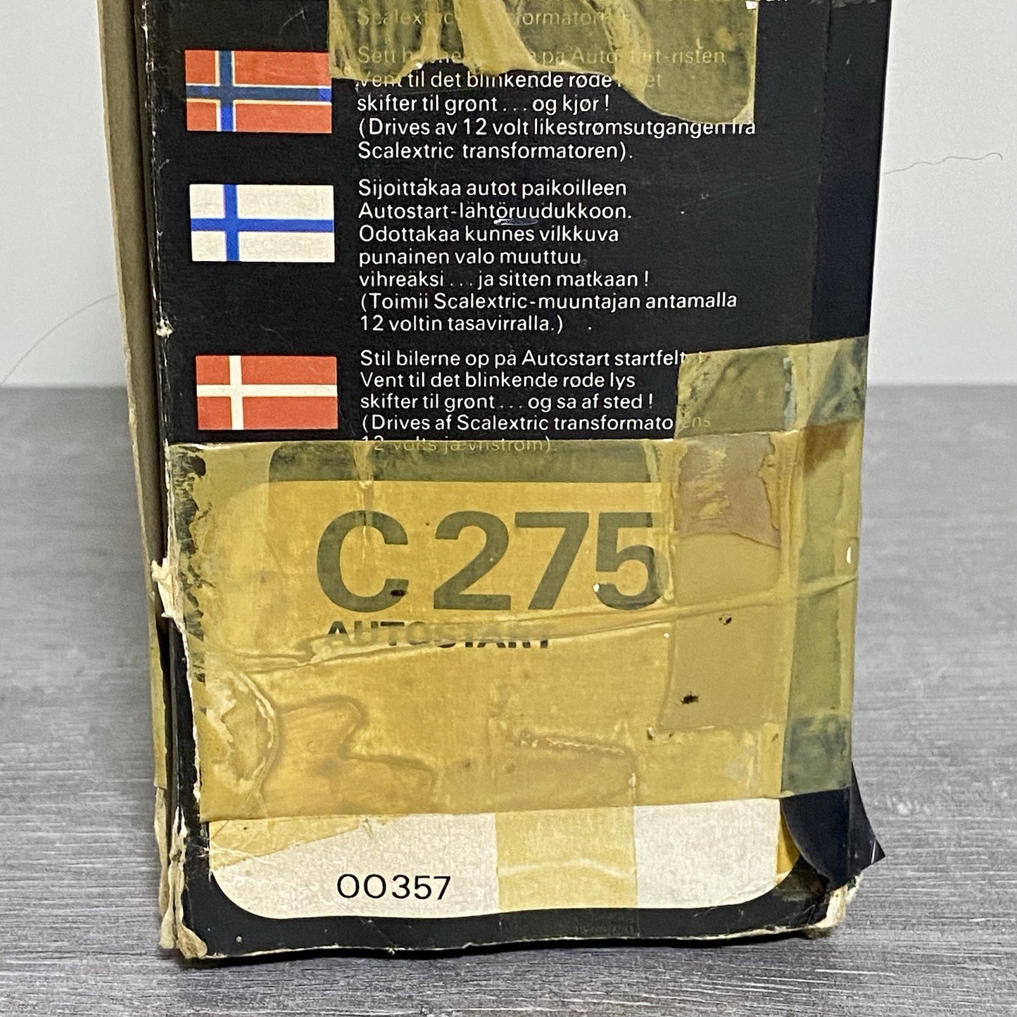 Vintage Scalextric Rally Cross C579 Set & Auto Start Accessory C275 Bundle Rare