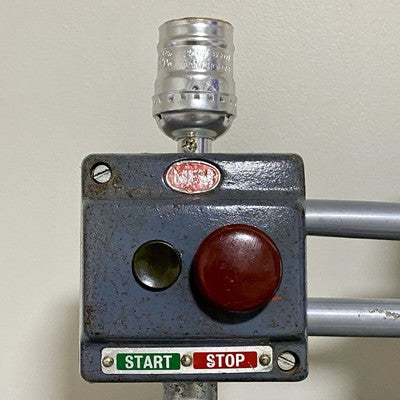 Vintage Electrical Box Steampunk Double Light Lamp Art Deco Custom Built Rare