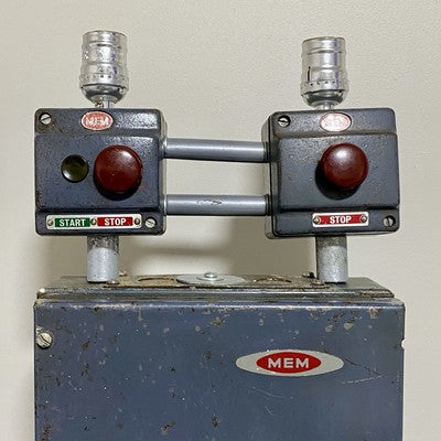 Vintage Electrical Box Steampunk Double Light Lamp Art Deco Custom Built Rare