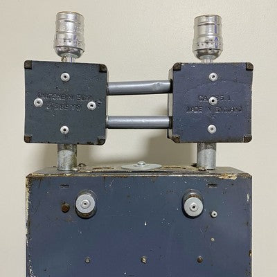 Vintage Electrical Box Steampunk Double Light Lamp Art Deco Custom Built Rare