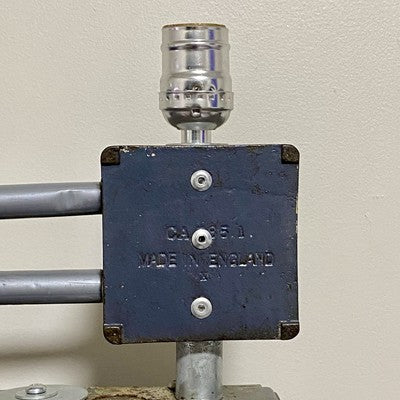 Vintage Electrical Box Steampunk Double Light Lamp Art Deco Custom Built Rare