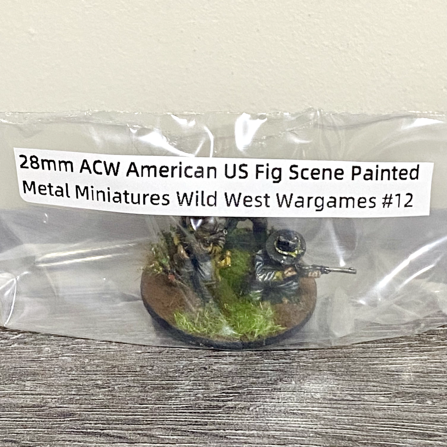 28mm ACW American US Fig Scene Painted Metal Miniatures Wild West Wargames #12
