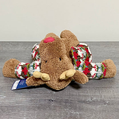 John Lewis Small Jumperjack Cozy Reindeer With Jumper Soft Plush Jellycat Collab