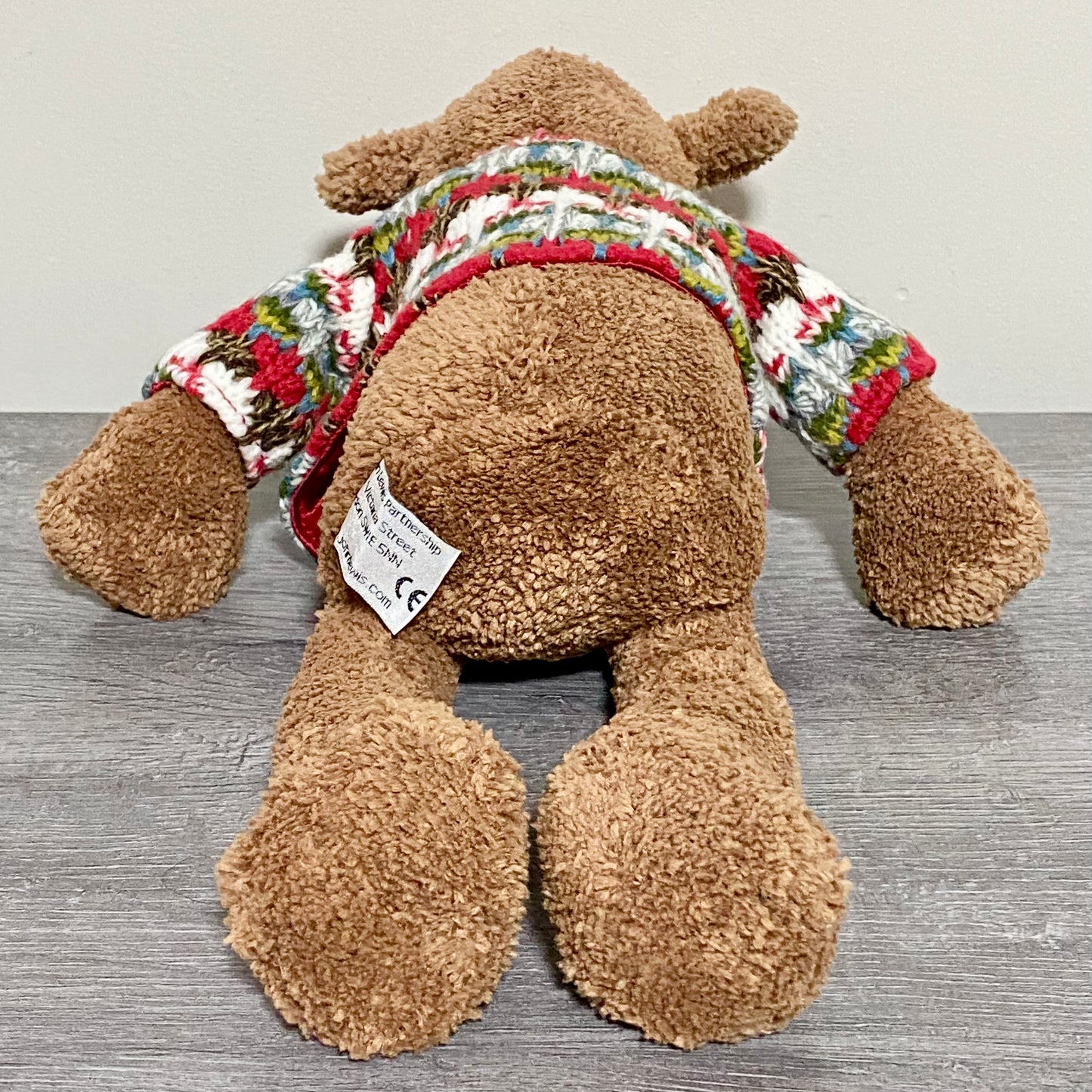 John Lewis Small Jumperjack Cozy Reindeer With Jumper Soft Plush Jellycat Collab