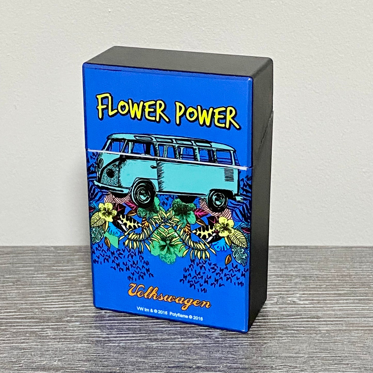 VW Volkswagen Caravan Camper Van Design Plastic Cigarette Case Click Box Lid