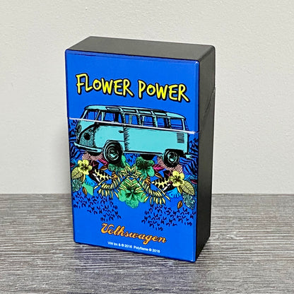 VW Volkswagen Caravan Camper Van Design Plastic Cigarette Case Click Box Lid