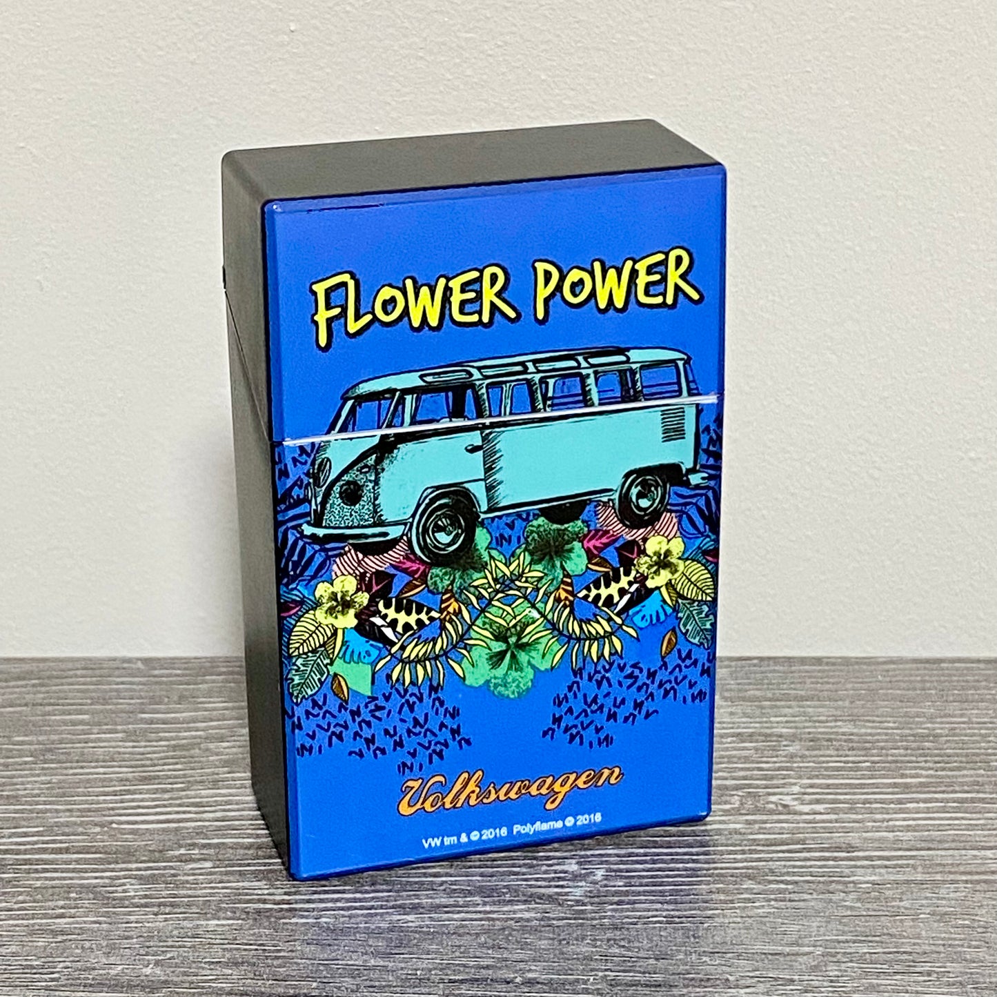 VW Volkswagen Caravan Camper Van Design Plastic Cigarette Case Click Box Lid