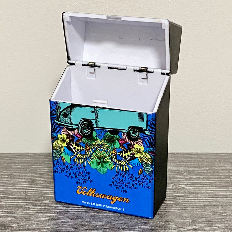 VW Volkswagen Caravan Camper Van Design Plastic Cigarette Case Click Box Lid