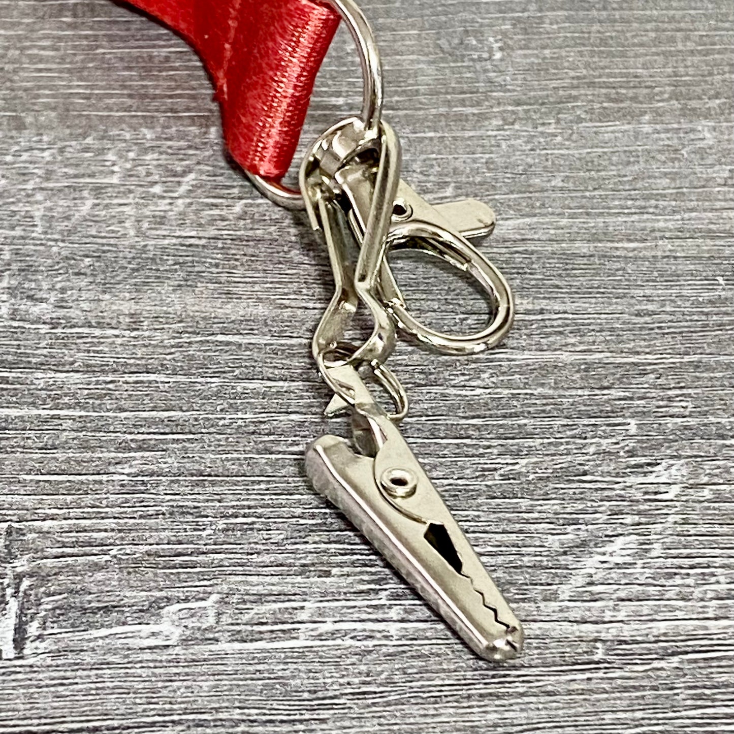 Elements Ultra Thin Rice Papers Lanyard With Snap Hook & Clip Red Neck Strap