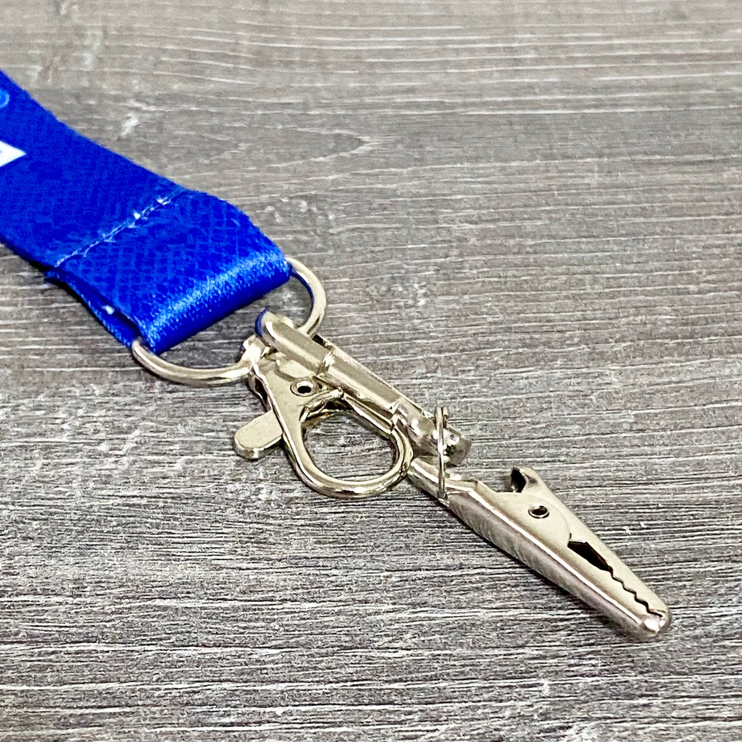 Elements Ultra Thin Rice Papers Lanyard With Snap Hook & Clip Blue Neck Strap