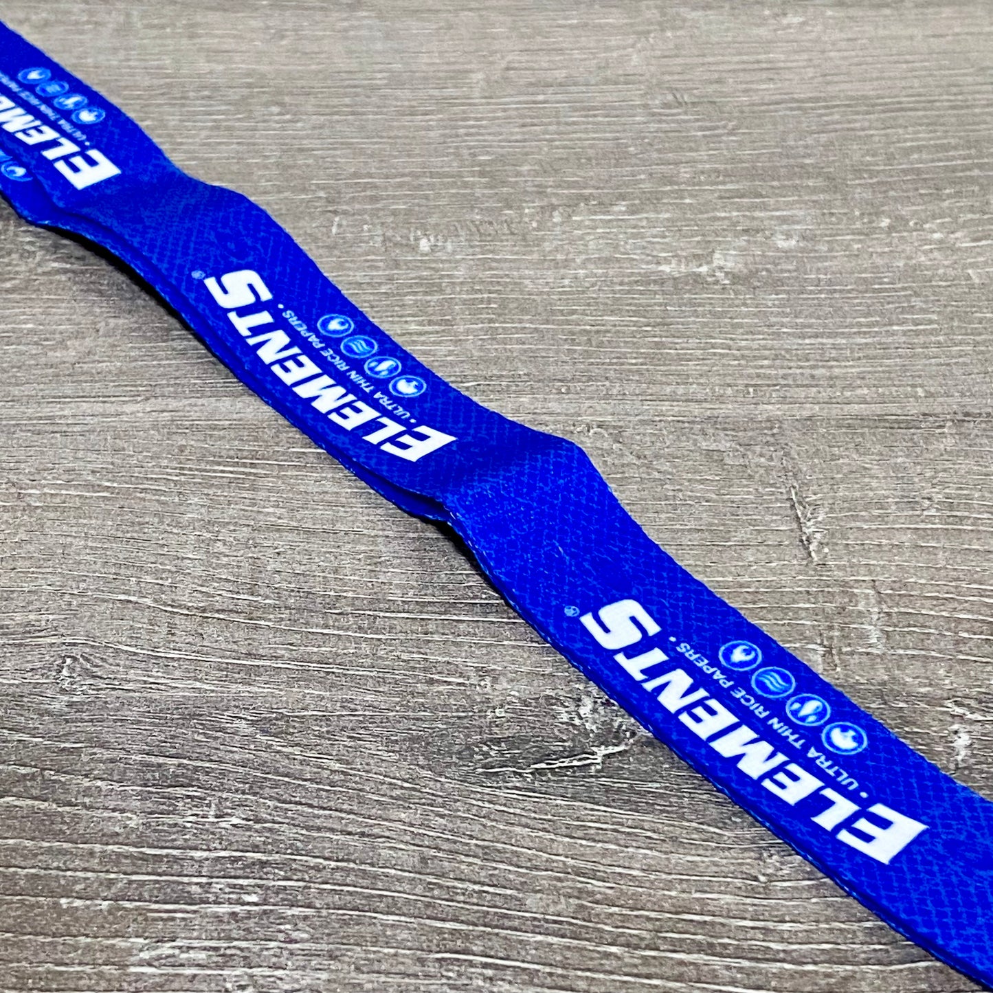 Elements Ultra Thin Rice Papers Lanyard With Snap Hook & Clip Blue Neck Strap