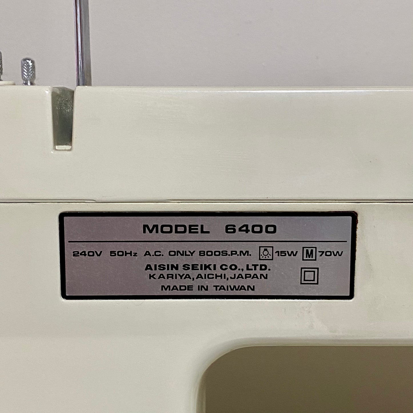 Vintage Toyota Model 6400 Electric Sewing Machine With Accessories VGC Rare