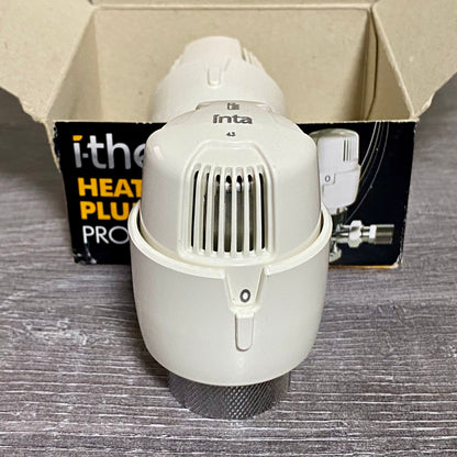 Inta 15mm I-THERM Angled Twin Pack Thermostatic Radiator Valve & Lock Shield 2pc