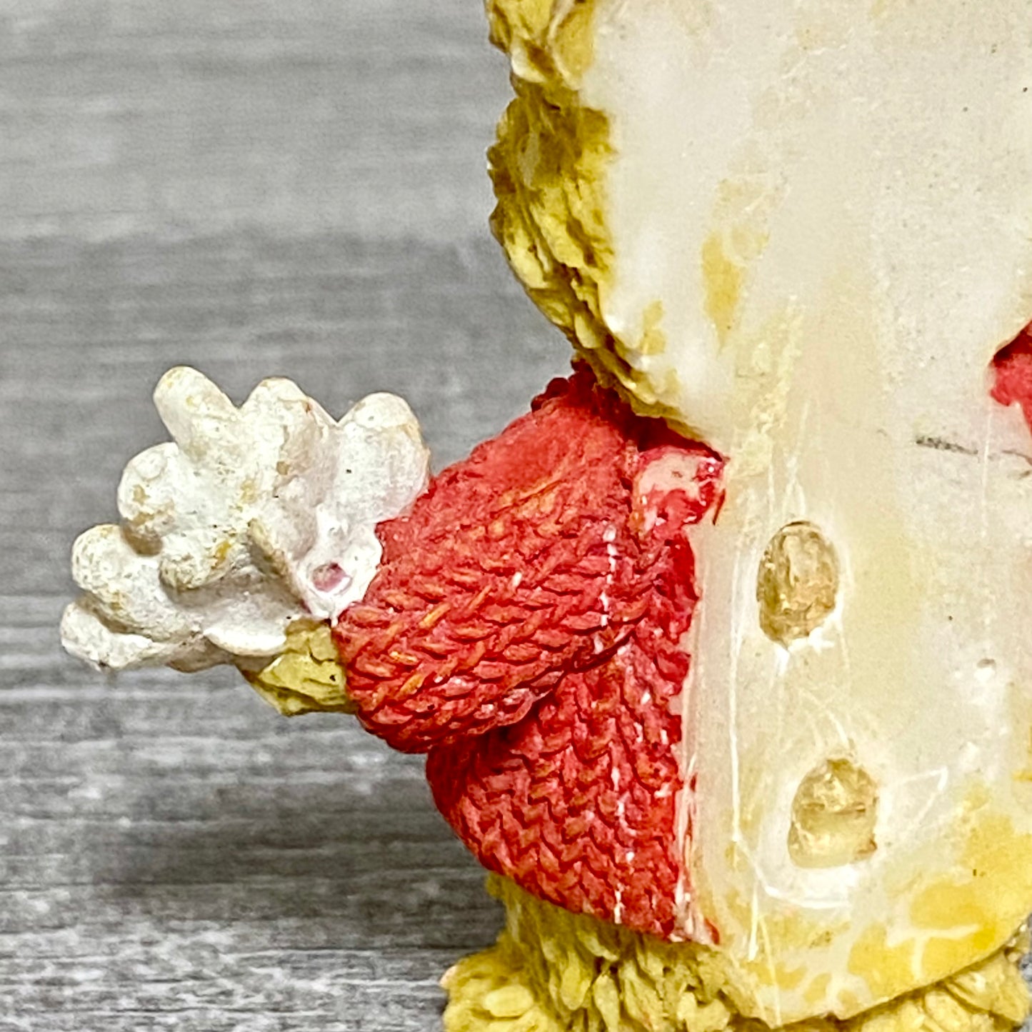 Two Small Mini Teddy Bear Ceramic Figurines Figures Garden Pot Decoration Figs