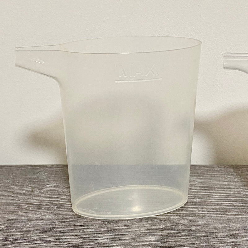 2x 250ml Handheld Plastic Steam Iron Water Beaker Measuring Jug 2 Piece Bundle