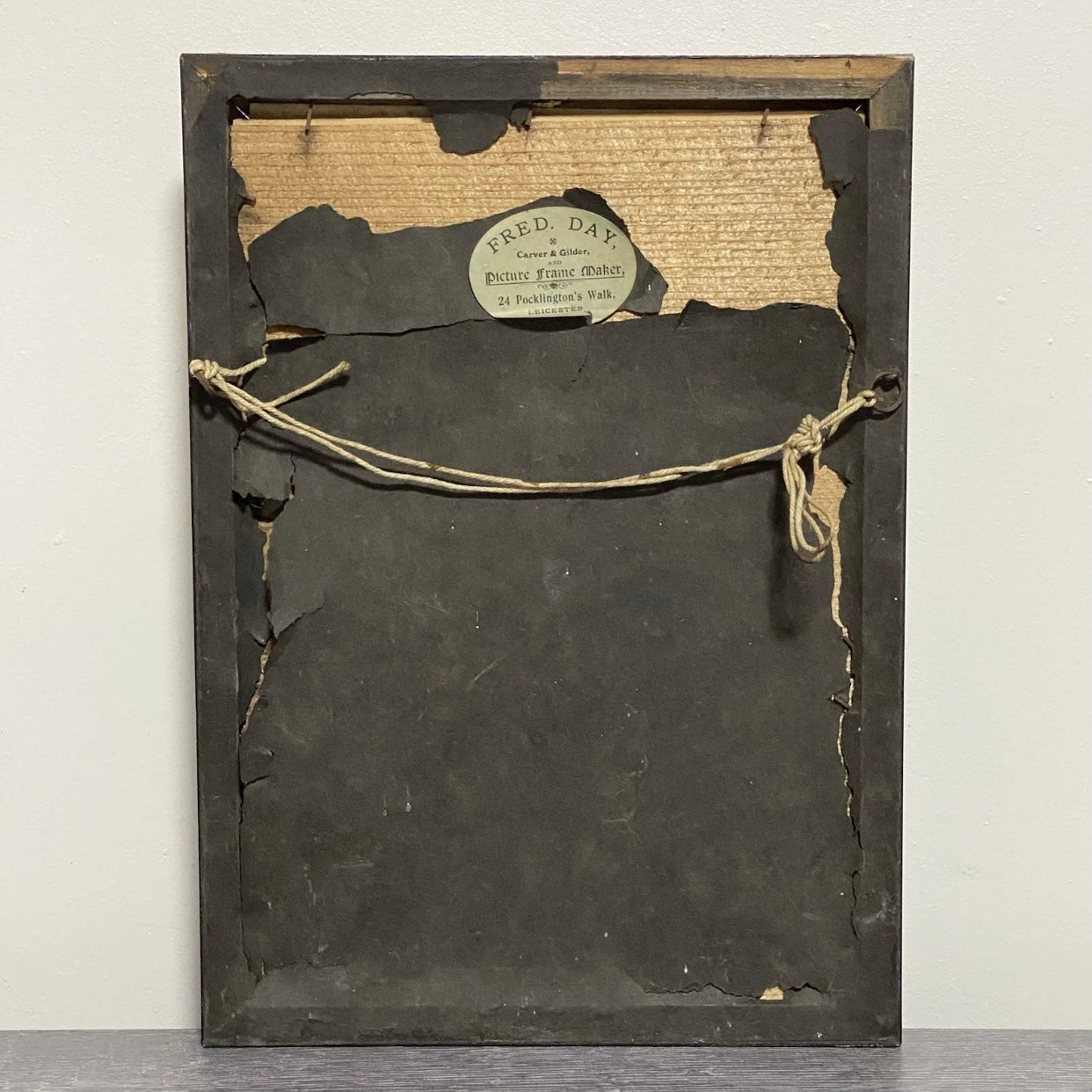 Antique Sir Paul Rycaut Portrait Engraving Wall Hanging Framed Art 1700s Rare