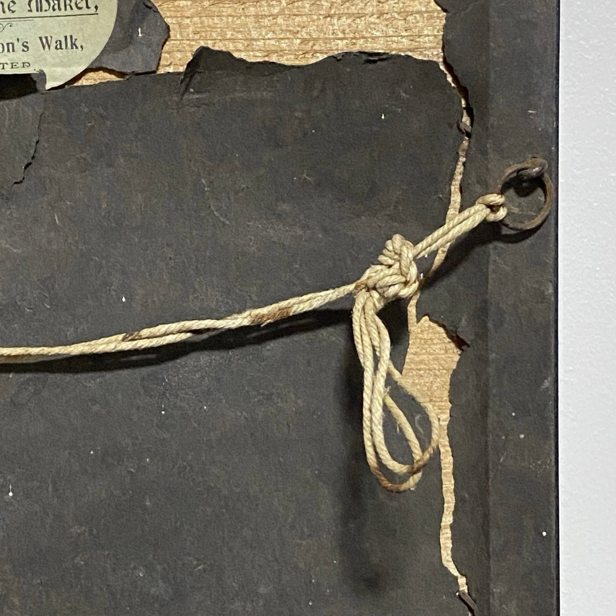 Antique Sir Paul Rycaut Portrait Engraving Wall Hanging Framed Art 1700s Rare