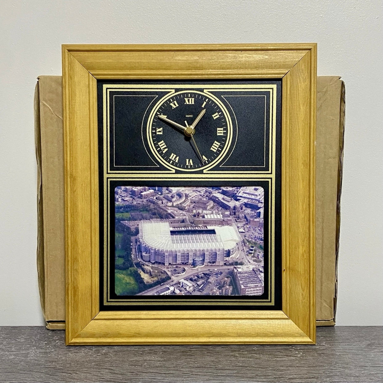 Newcastle United St James Park Framed Picture & Wall Clock Football Boxed Rare