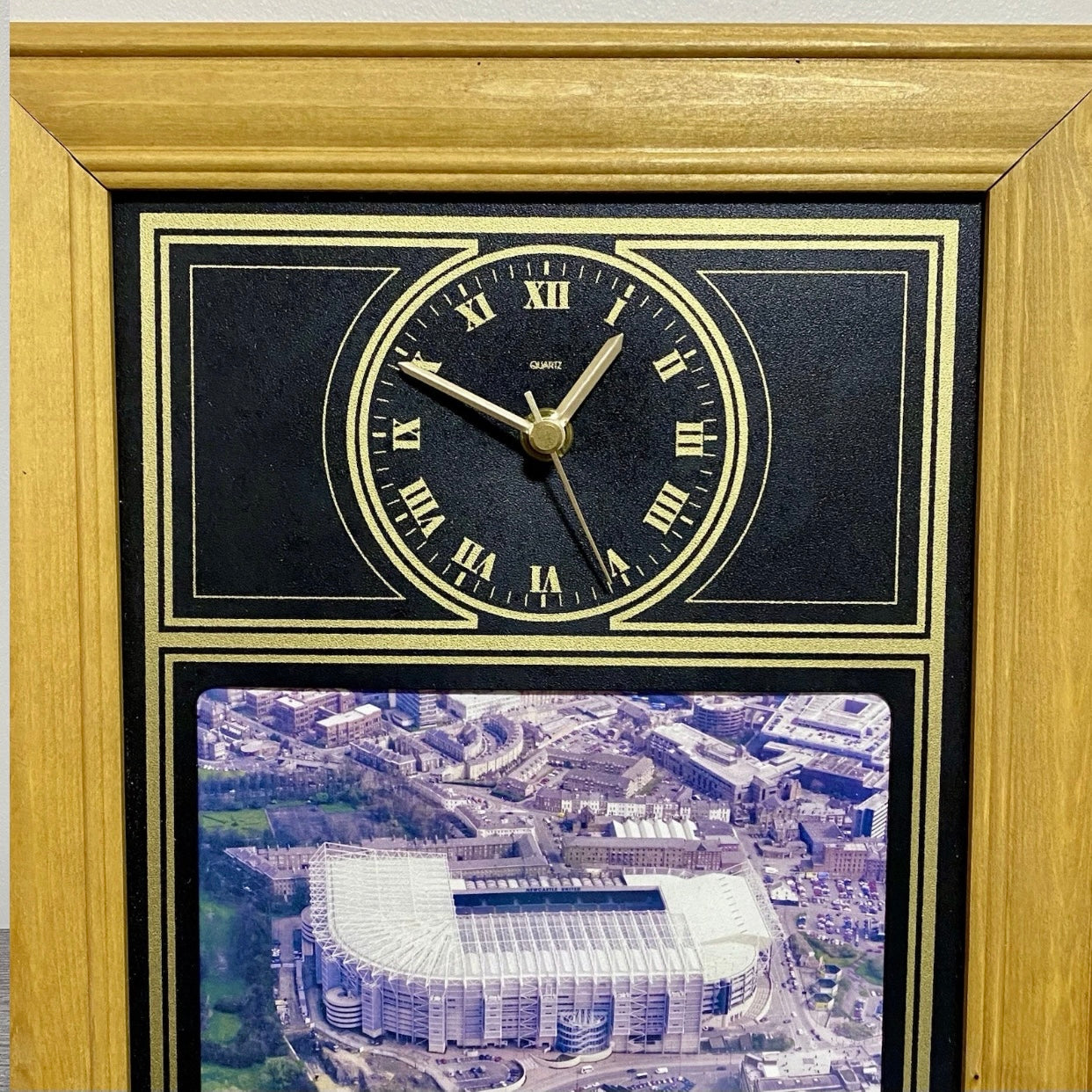 Newcastle United St James Park Framed Picture & Wall Clock Football Boxed Rare