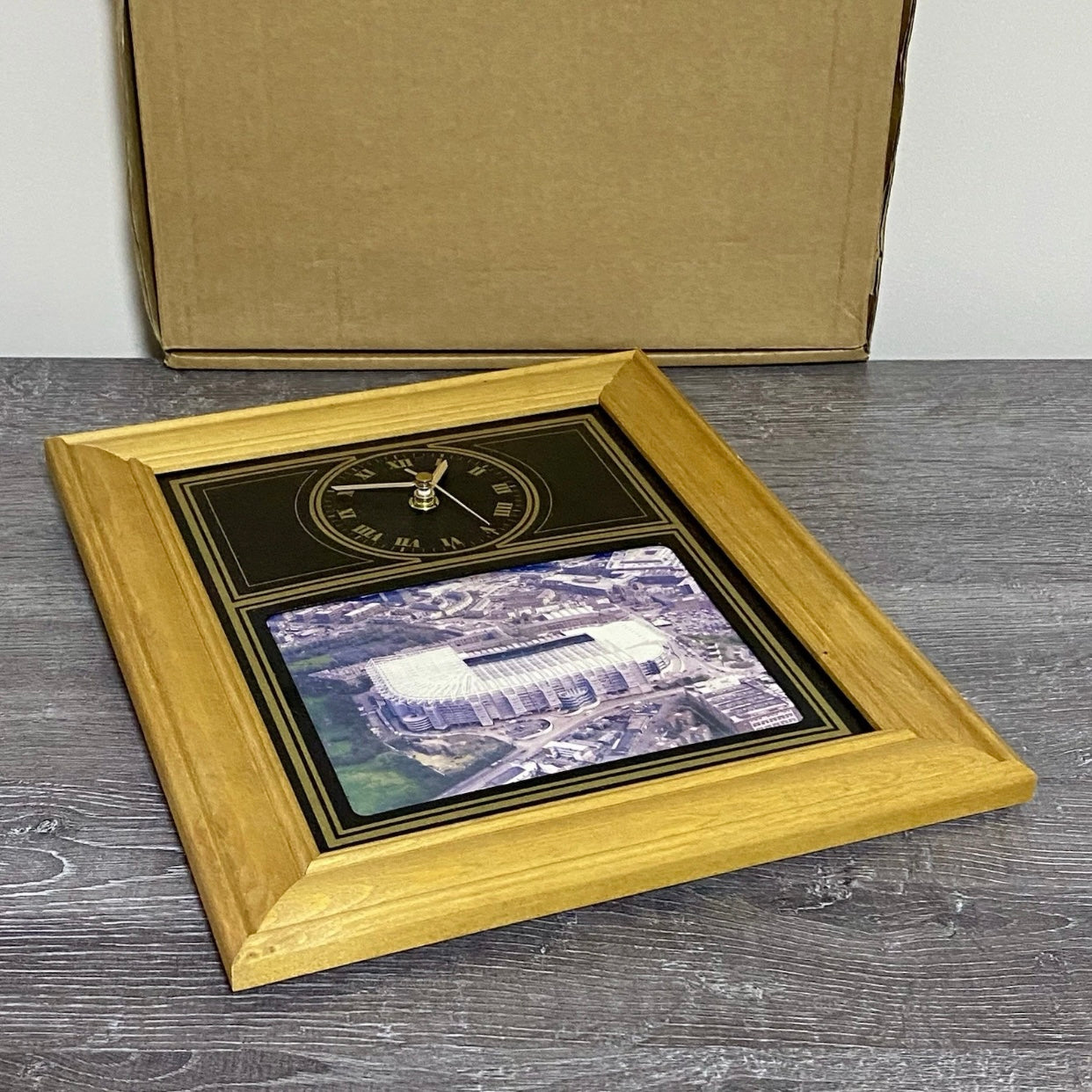 Newcastle United St James Park Framed Picture & Wall Clock Football Boxed Rare