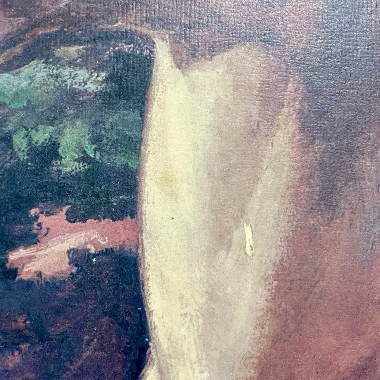 Vintage White Stallion In Moonlight Horse Print Signed Lumen Winter Framed Rare