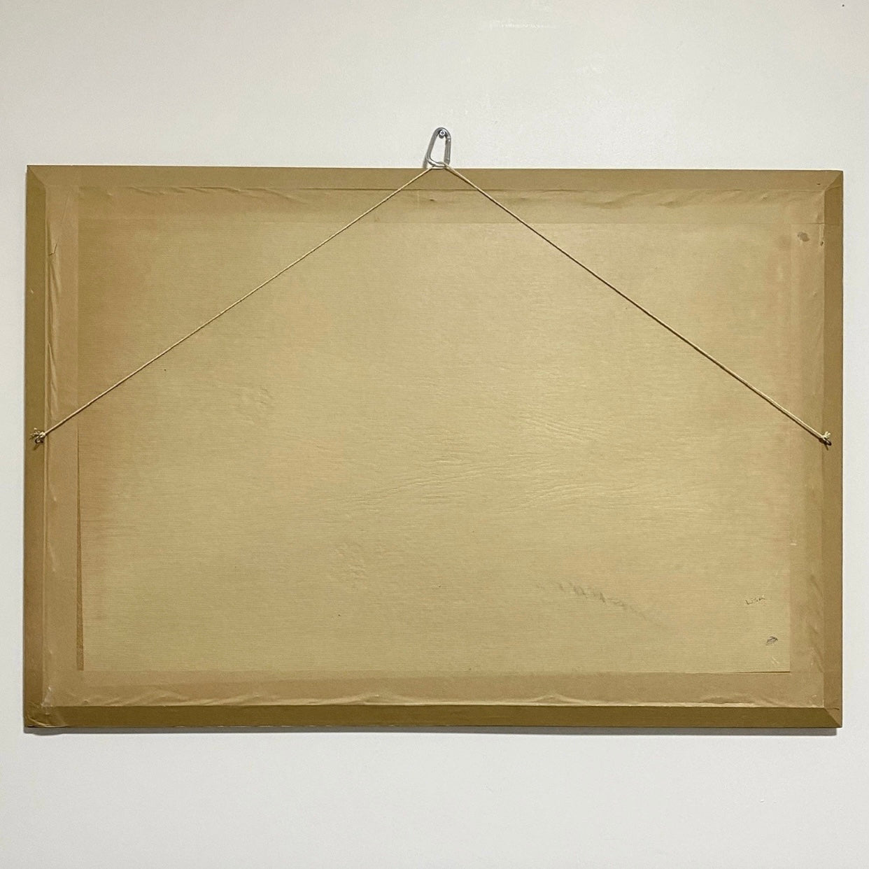 Vintage White Stallion In Moonlight Horse Print Signed Lumen Winter Framed Rare